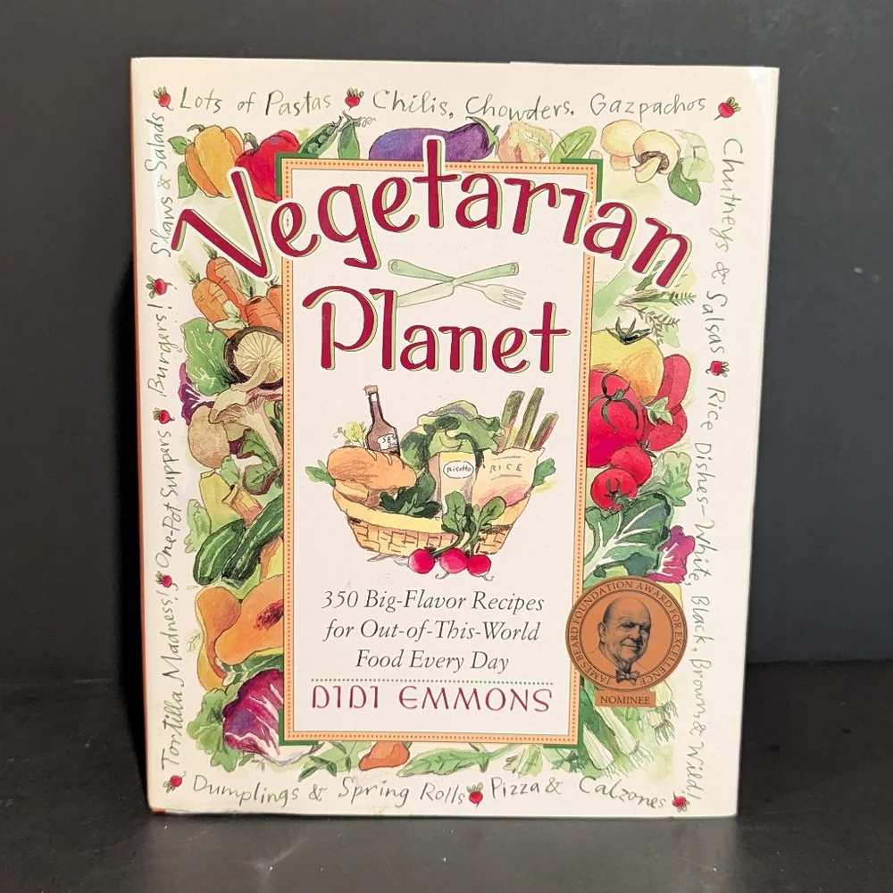 EUC VEGETARIAN PLANET HARDCOVER COOKBOOK - Picture 1 of 4